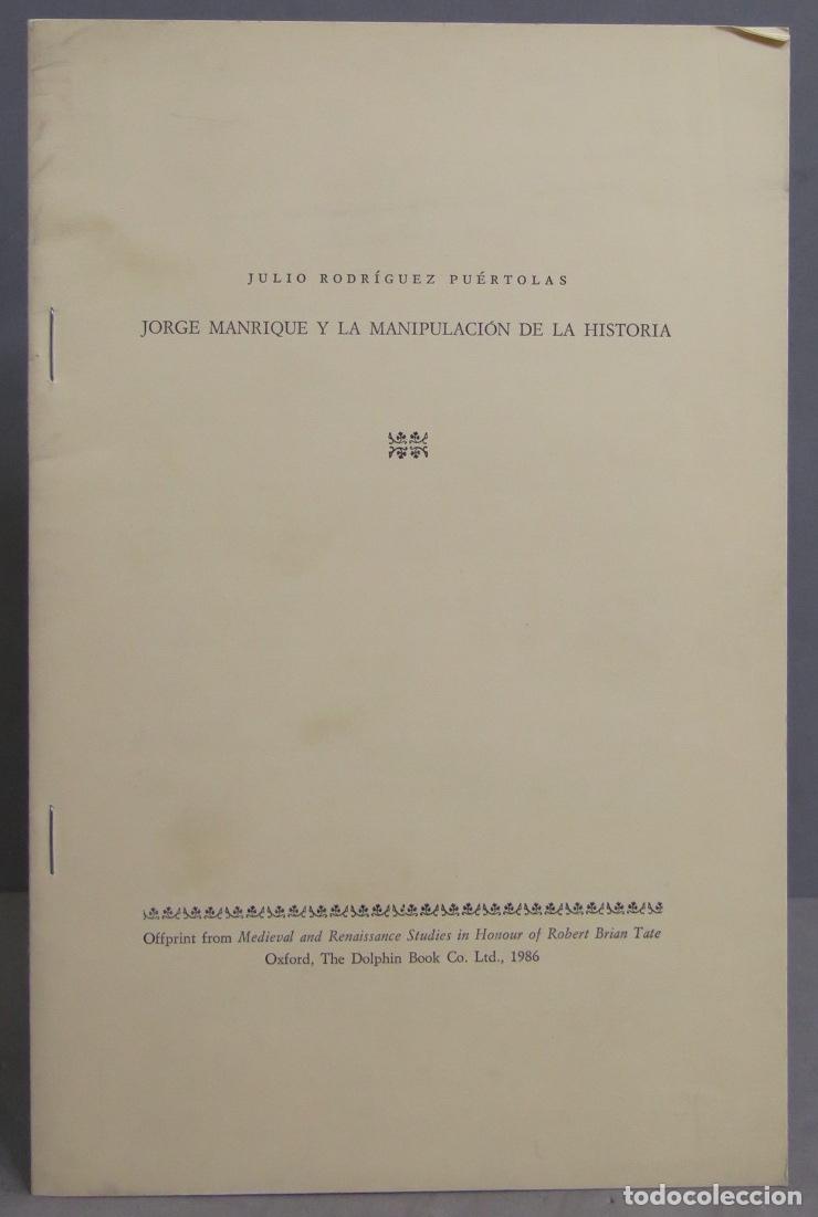 Libri di seconda mano: JORJE MANRIQUE Y LA MANIPULACION DE LA HISTORIA. PUERTOLAS