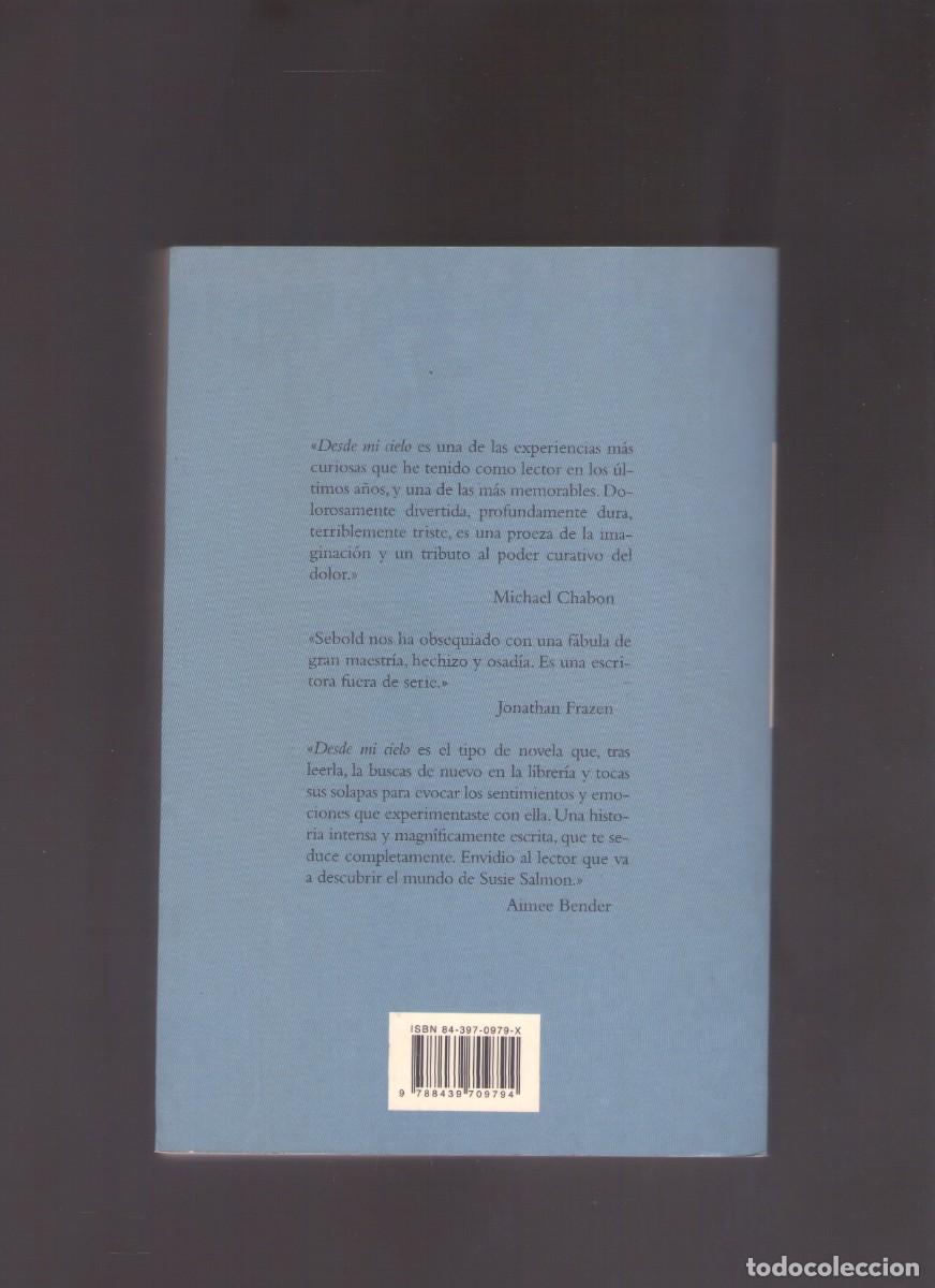 Libros de segunda mano: Ac. Desde mi cielo (Alice Sebold) - Foto 2