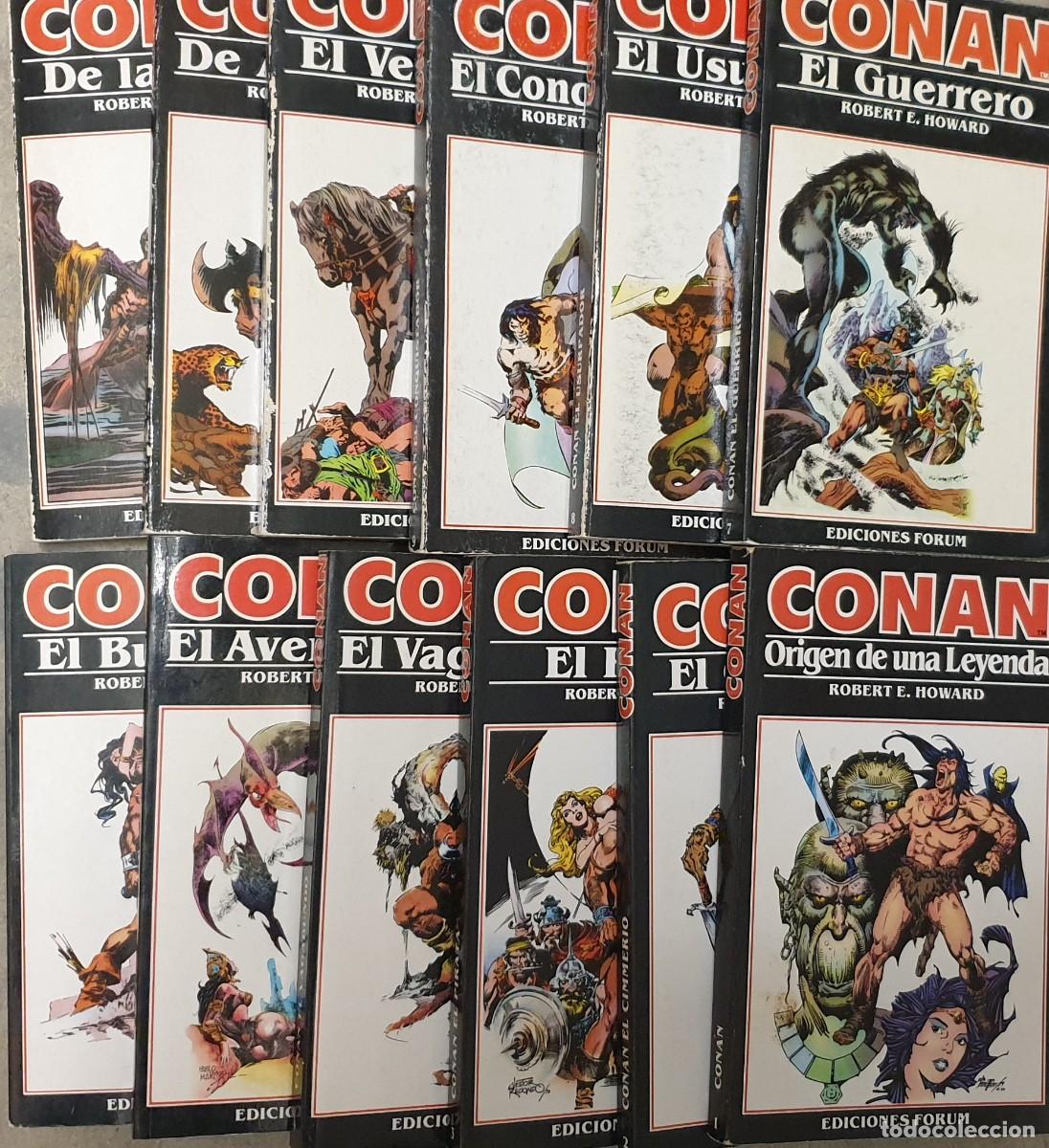 Libros de segunda mano: Conan - 12 novelas ed. Forum (completa) - Robert Howard - Foto 1