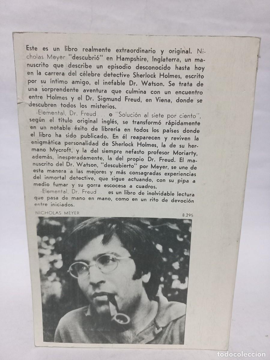 Libros de segunda mano: Nicholas Meyer - Elemental, Dr. Freud - 1975 - Foto 4