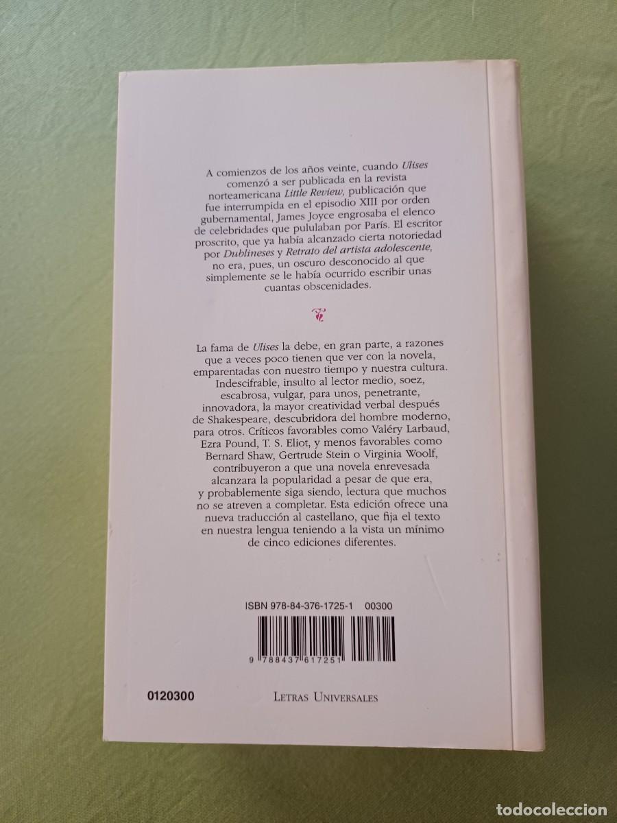 Libros de segunda mano: ULISES JAMES JOYCE. ULISSES - Foto 3