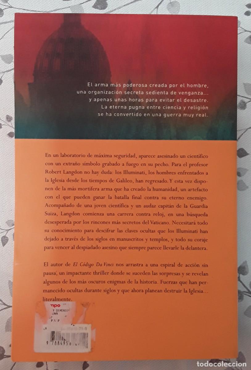Libros de segunda mano: Angeles y demonios, de Dan Brown - Foto 3