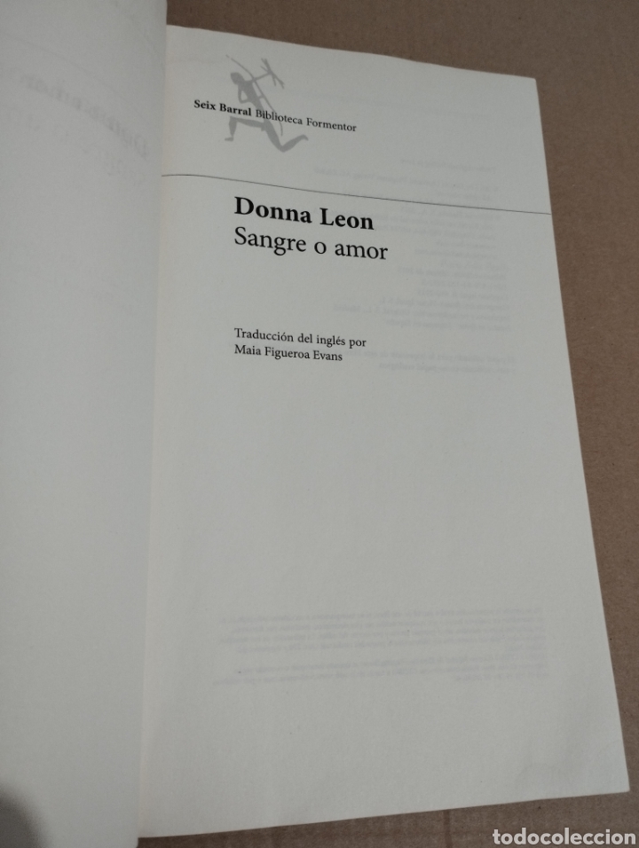 Libros de segunda mano: SANGRE O AMOR (DONNA LEON) - Foto 2