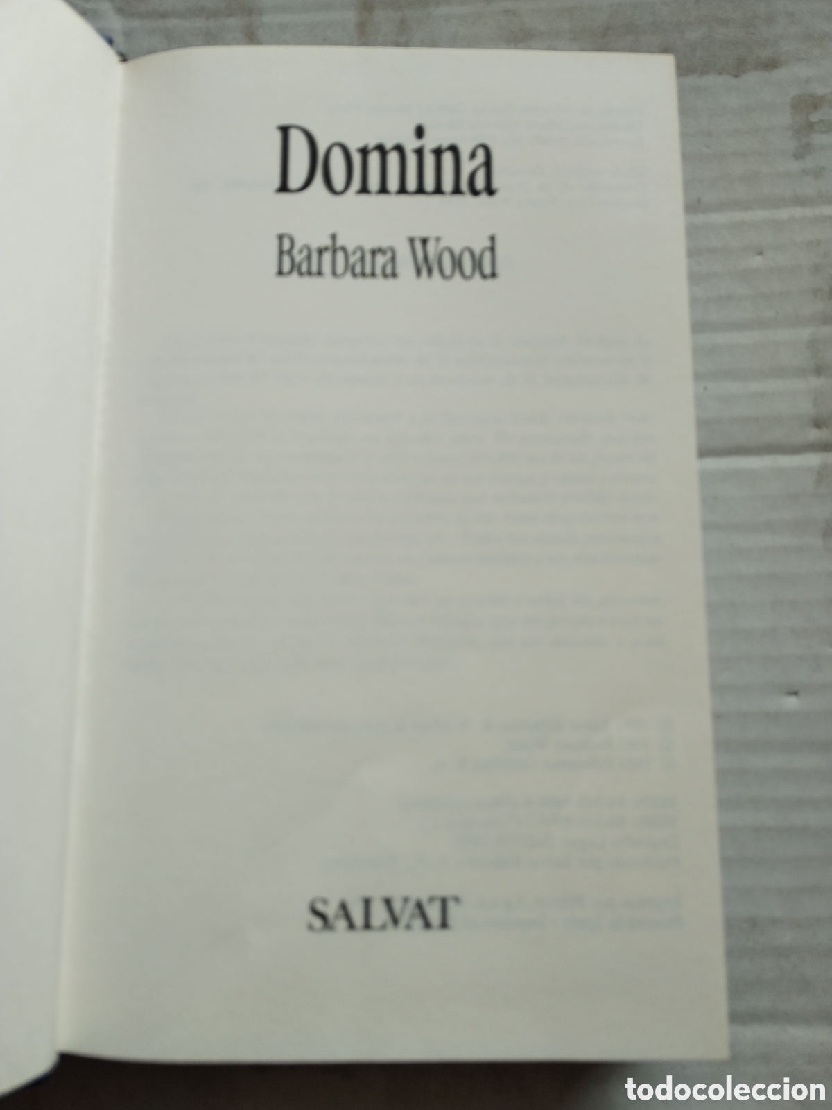 Libros de segunda mano: DOMINA/BARBARA WOOD - Foto 2
