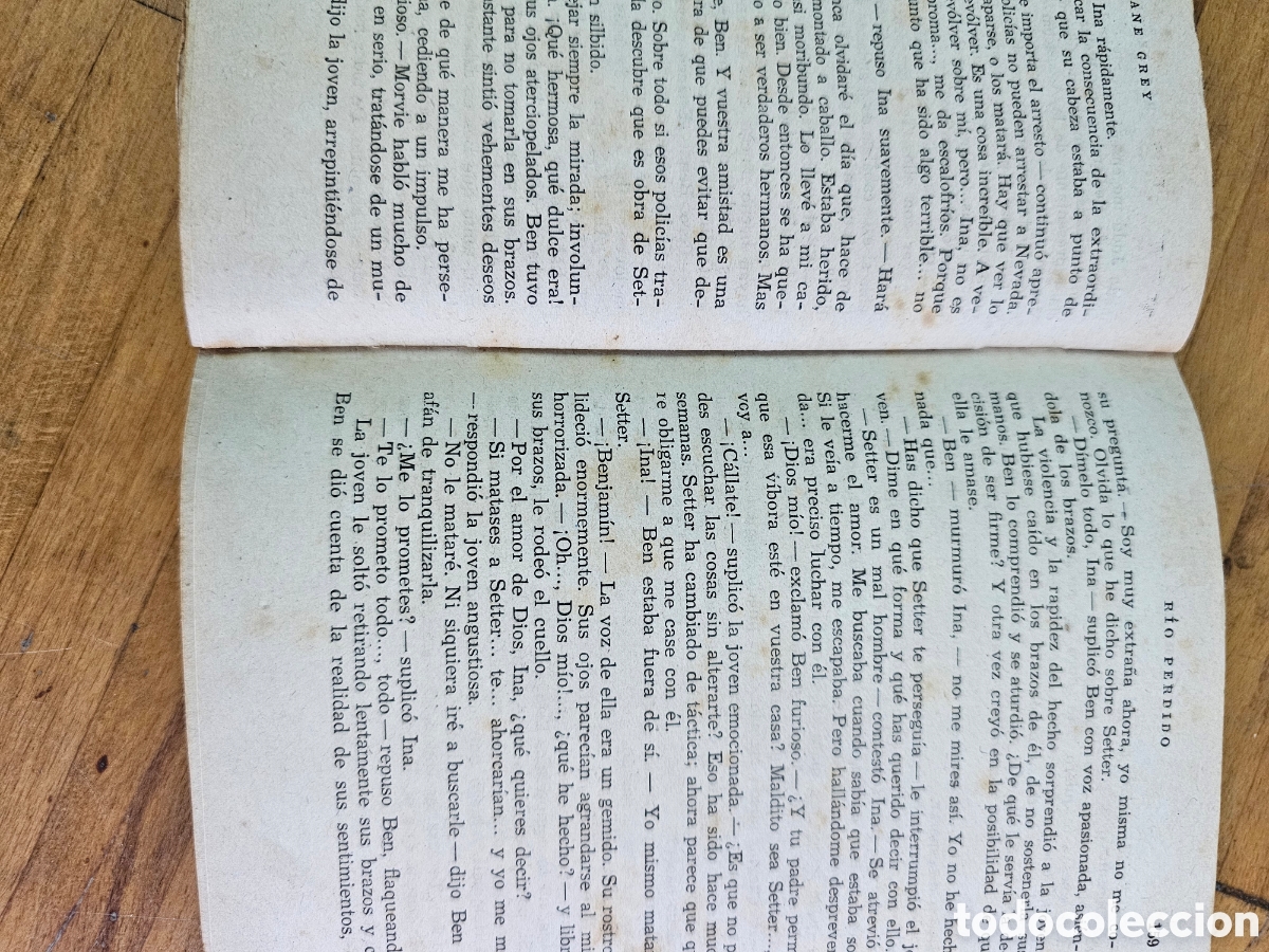 Libros de segunda mano: Libro R&iacute;o perdido, de Zane Grey de 1948 - Foto 6