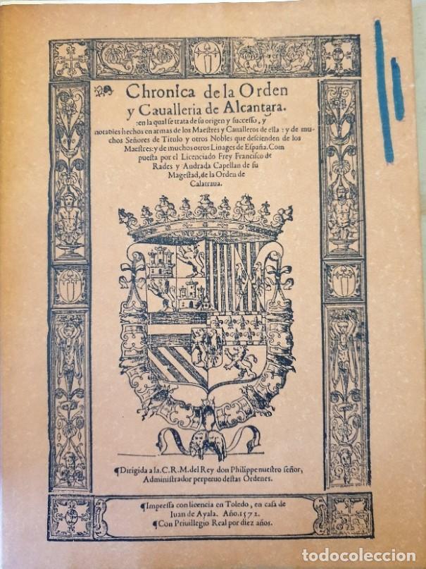 Libri di seconda mano: CHRONICA DE LA ORDEN Y CAUALLERIA DE ALCANTARA. -