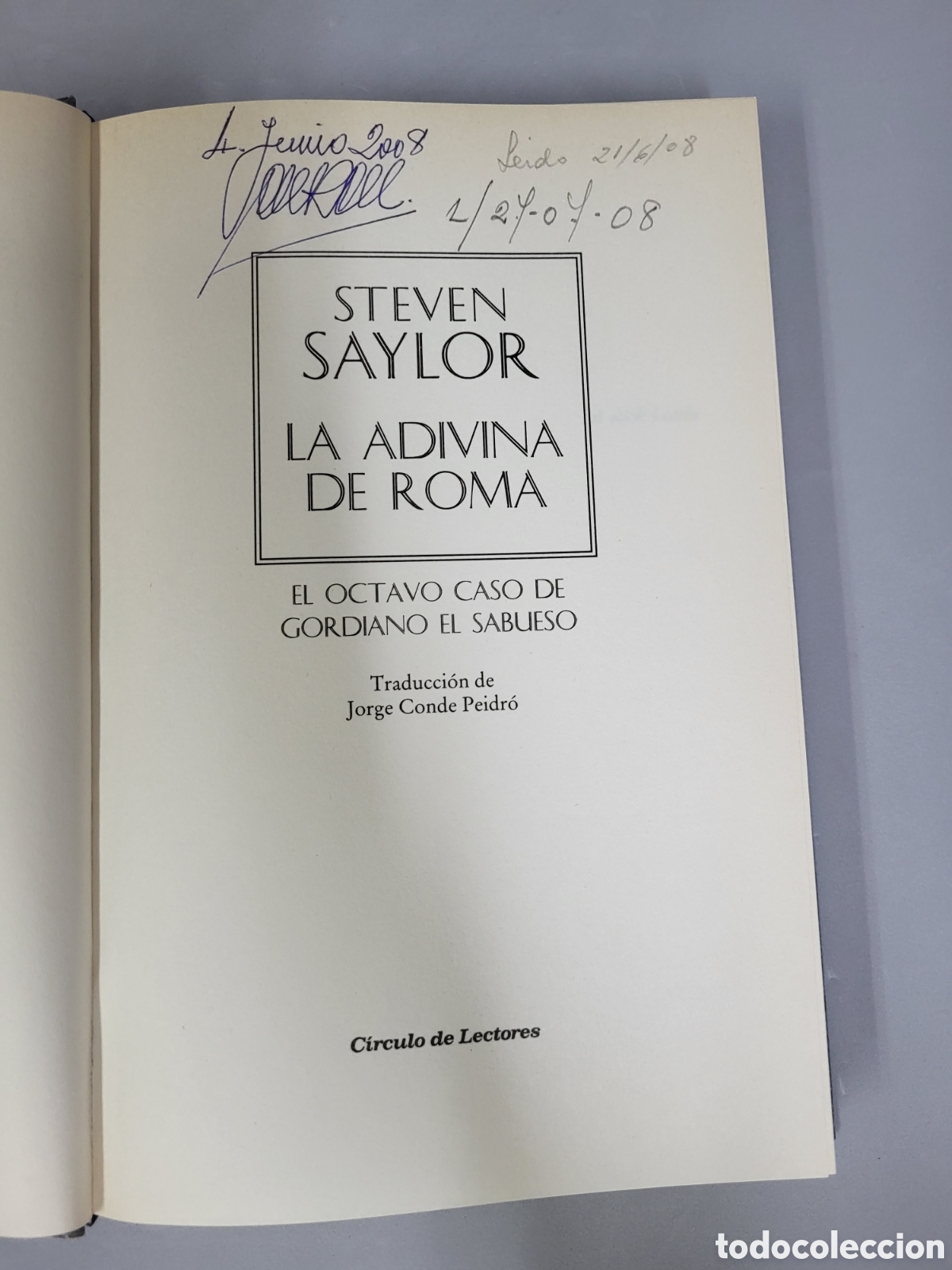 Libros de segunda mano: ☆STEVEN SAYLOR .LA ADIVINA DE ROMA - Foto 4