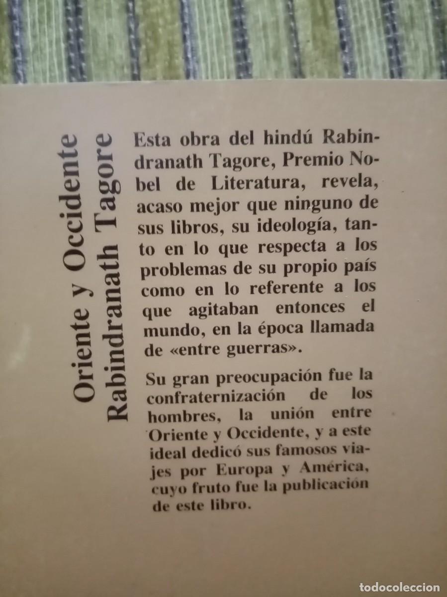 Libros de segunda mano: ORIENTE Y OCCIDENTE Tagore - Foto 4