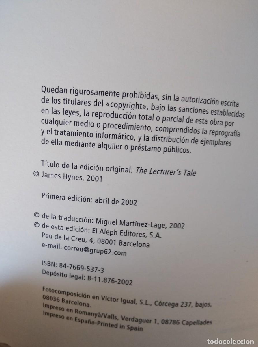 Libros de segunda mano: James Hynes - El cuento del docente - Foto 2