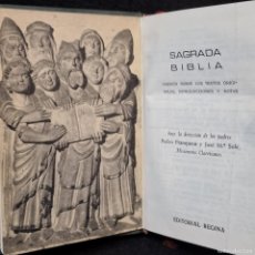 Libros de segunda mano: SAGRADA BIBLIA - PEDRO FRANQUESA Y JOSÉ Mº SOLÉ - EDITORIAL REGINA / CAA 22.715