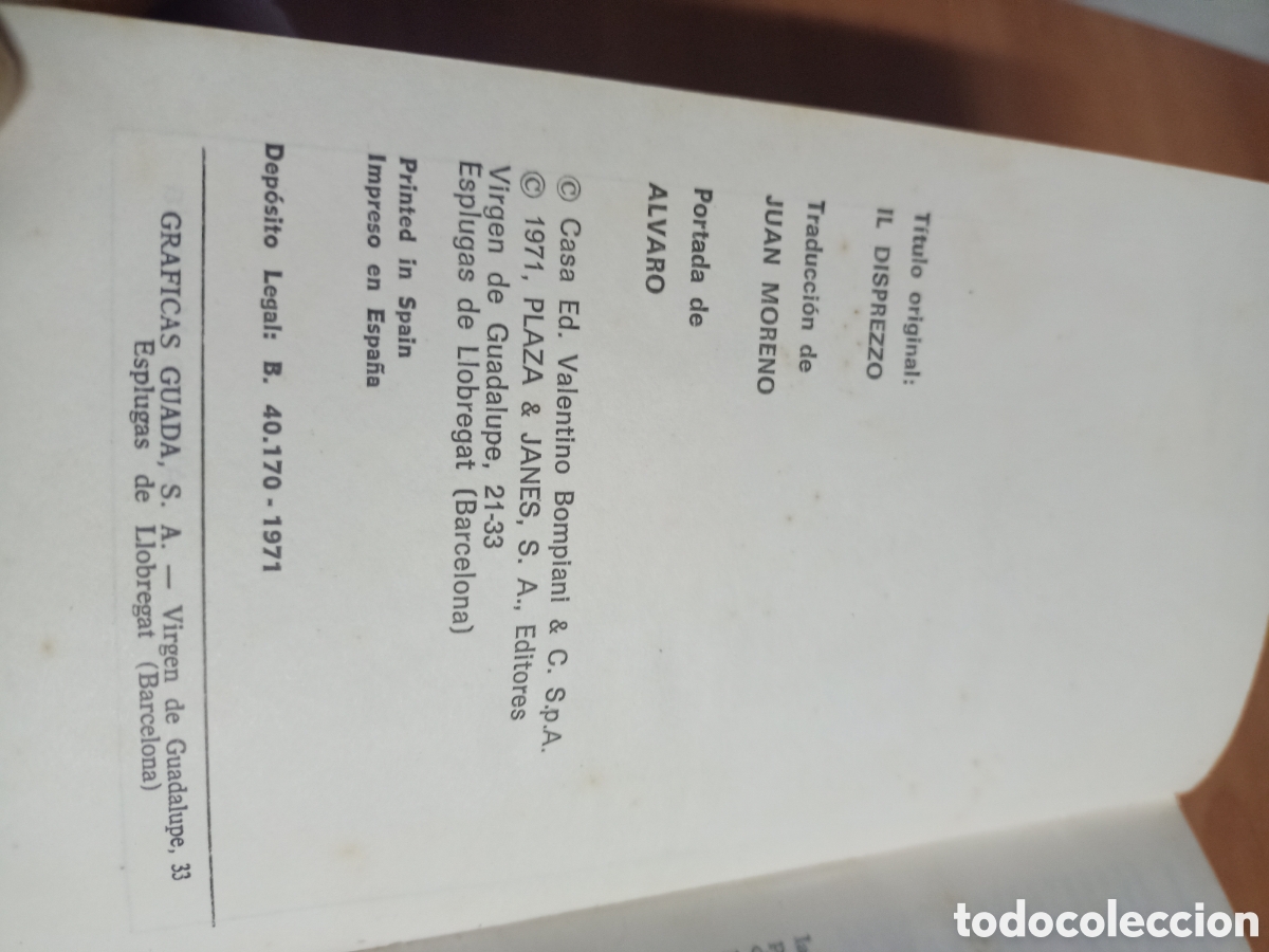 Libros de segunda mano: A. Moravia - El desprecio - A&ntilde;o 1971 - Foto 5