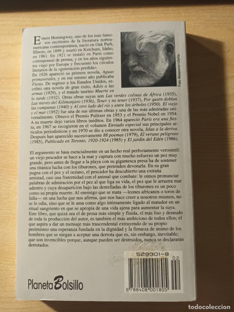 Libros de segunda mano: EL VIEJO Y EL MAR / ERNEST HEMINGWAY - Foto 2