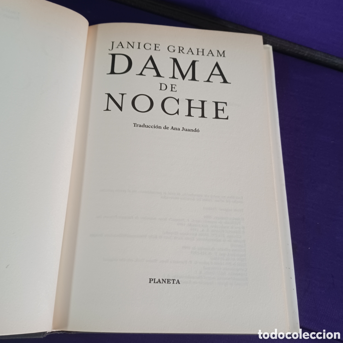 Libros de segunda mano: DAMA DE NOCHE - JANICE GRAHAM - Foto 3