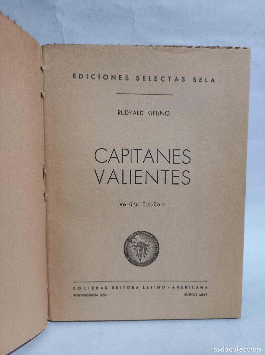 Libros de segunda mano: Rudyard Kipling - Capitanes Valientes - 1947 - Foto 3