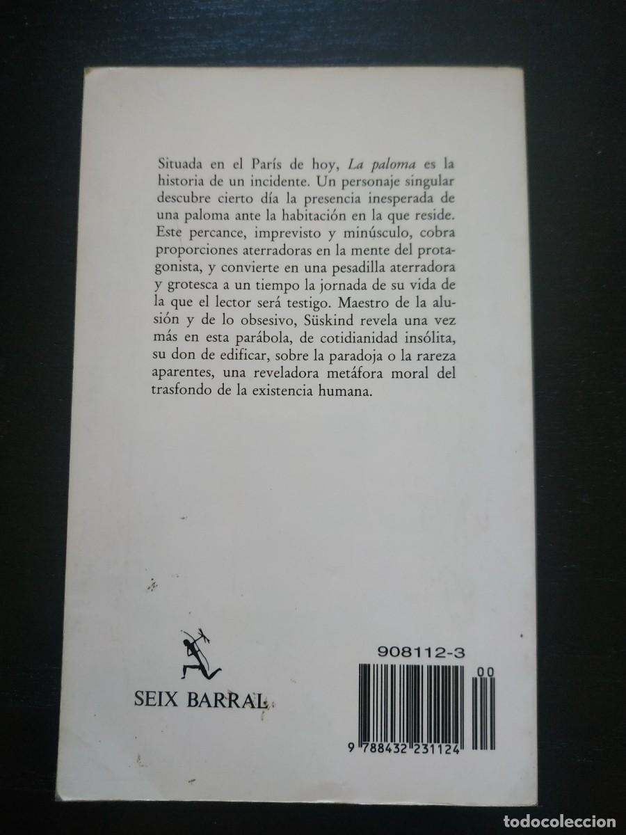Libros de segunda mano: La paloma - Patrick S&uuml;skind - Foto 2