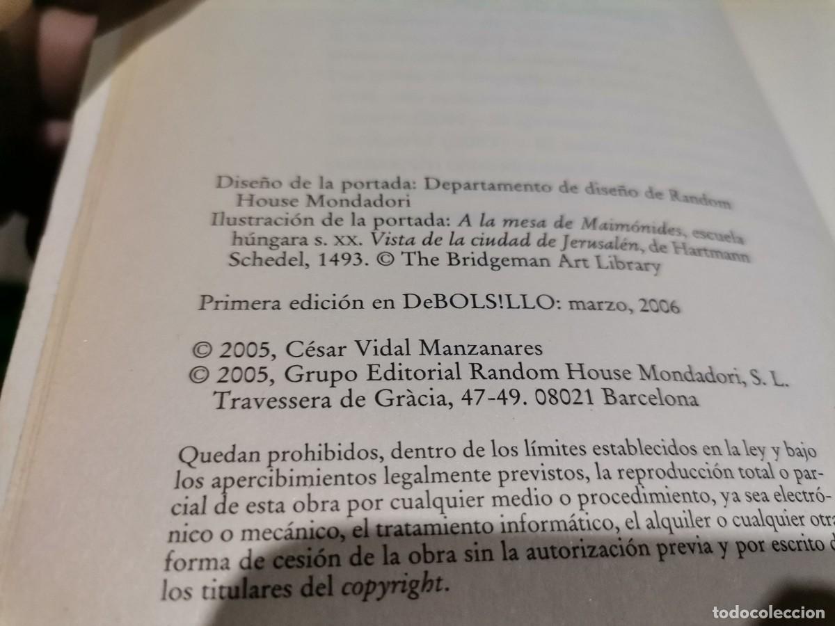 Libros de segunda mano: EL M&Eacute;DICO DEL SULT&Aacute;N CESAR VIDAL 1&ordf; EDICION 2006 - Foto 2