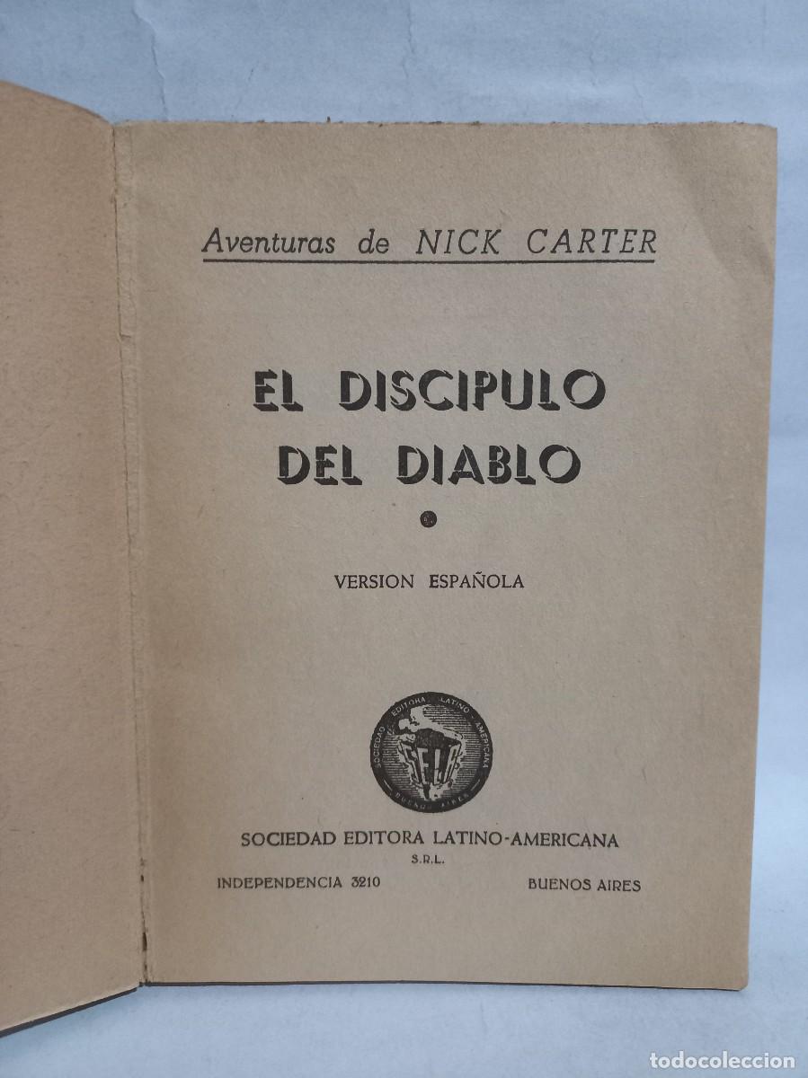 Libros de segunda mano: Nick Carter - El Discipulo del Diablo - 1946 - Foto 3