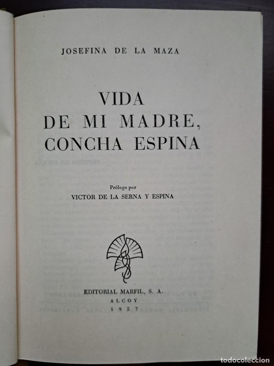 Libros de segunda mano: VIDA DE MI MADRE,CONCHA ESPINA - Foto 1