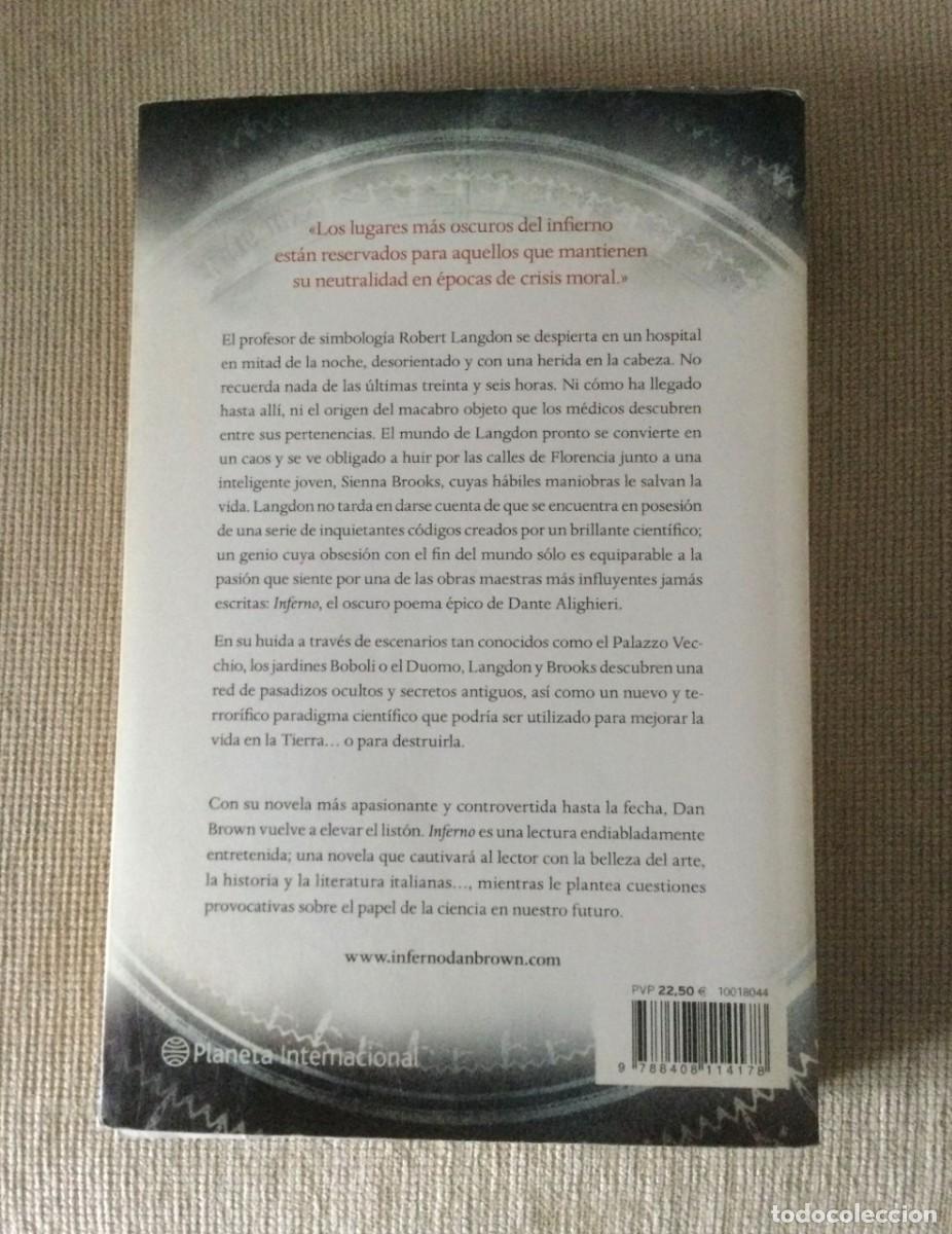 Libros de segunda mano: &rdquo;Infierno&rdquo; de Dan Brown. - Foto 2