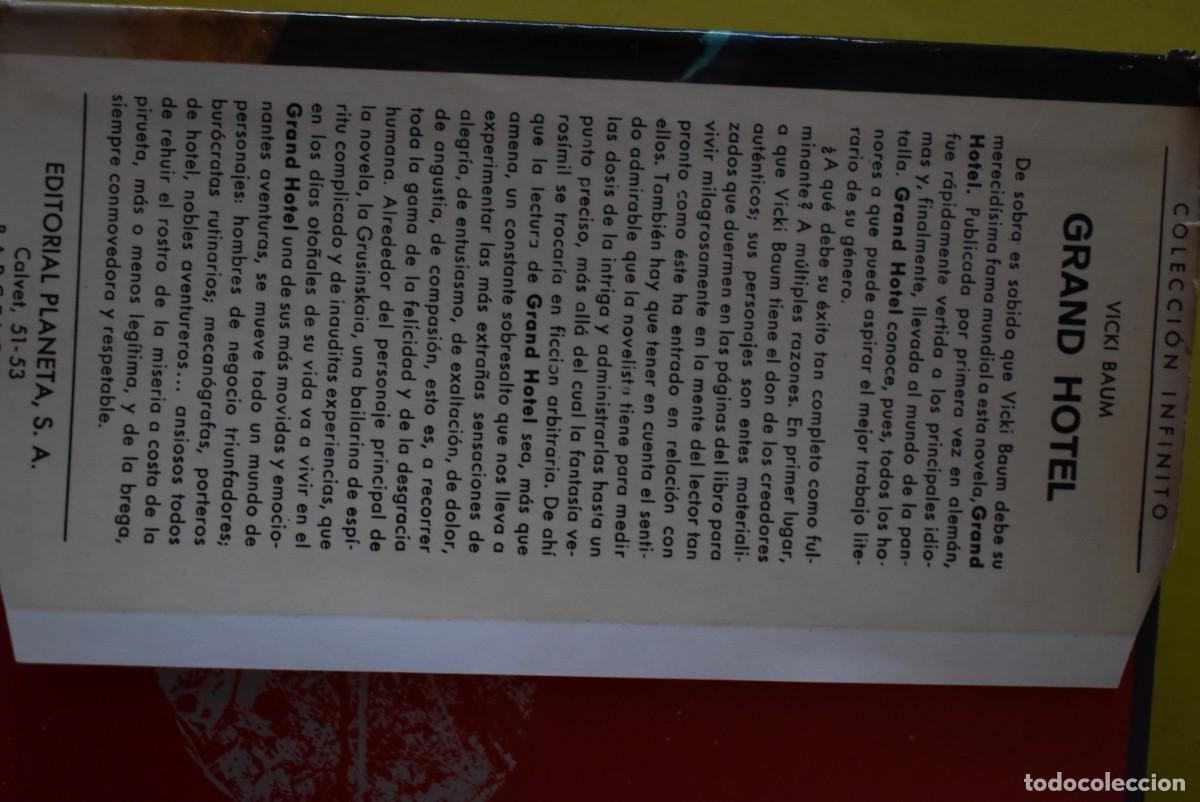 Libros de segunda mano: Libro Grand Hotel. Vicki Baum - Foto 4