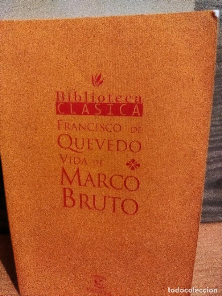 Libros de segunda mano: Vida de marco bruto francisco de Quevedo - Foto 1