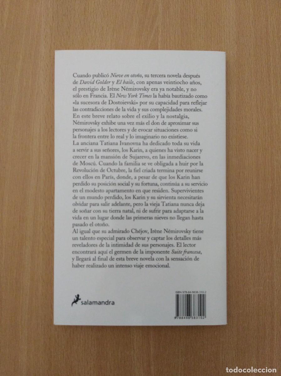 Libros de segunda mano: NIEVE EN OTO&Ntilde;O. Ir&egrave;ne N&eacute;mirovski - Foto 2