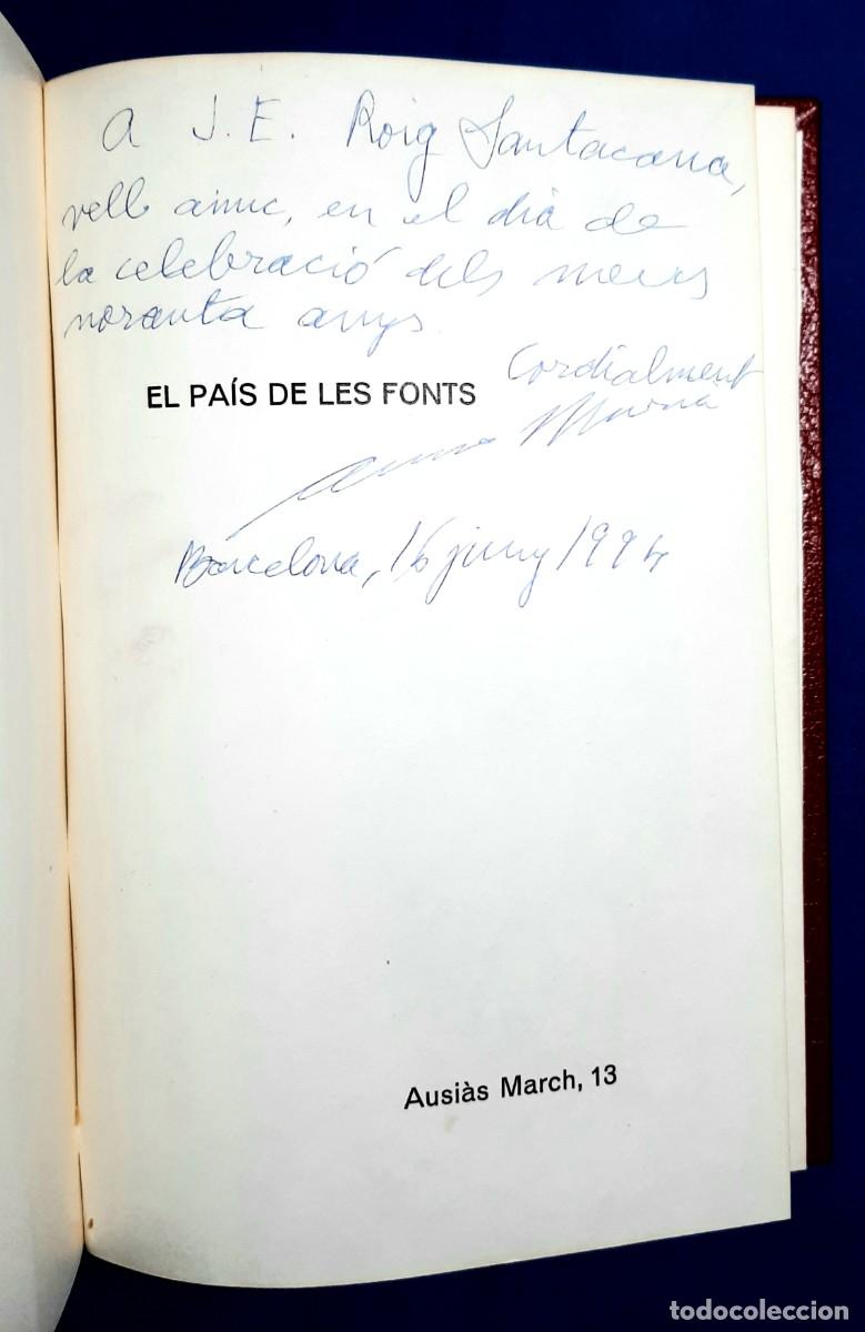 Gebrauchte B&uuml;cher: EL PA&Iacute;S DE LES FONTS. DEDICAT&Ograve;RIA AUT&Ograve;GRAFA. ANNA MURI&Aacute;. PRIMERA EDICI&Oacute;. 1978. RAR.