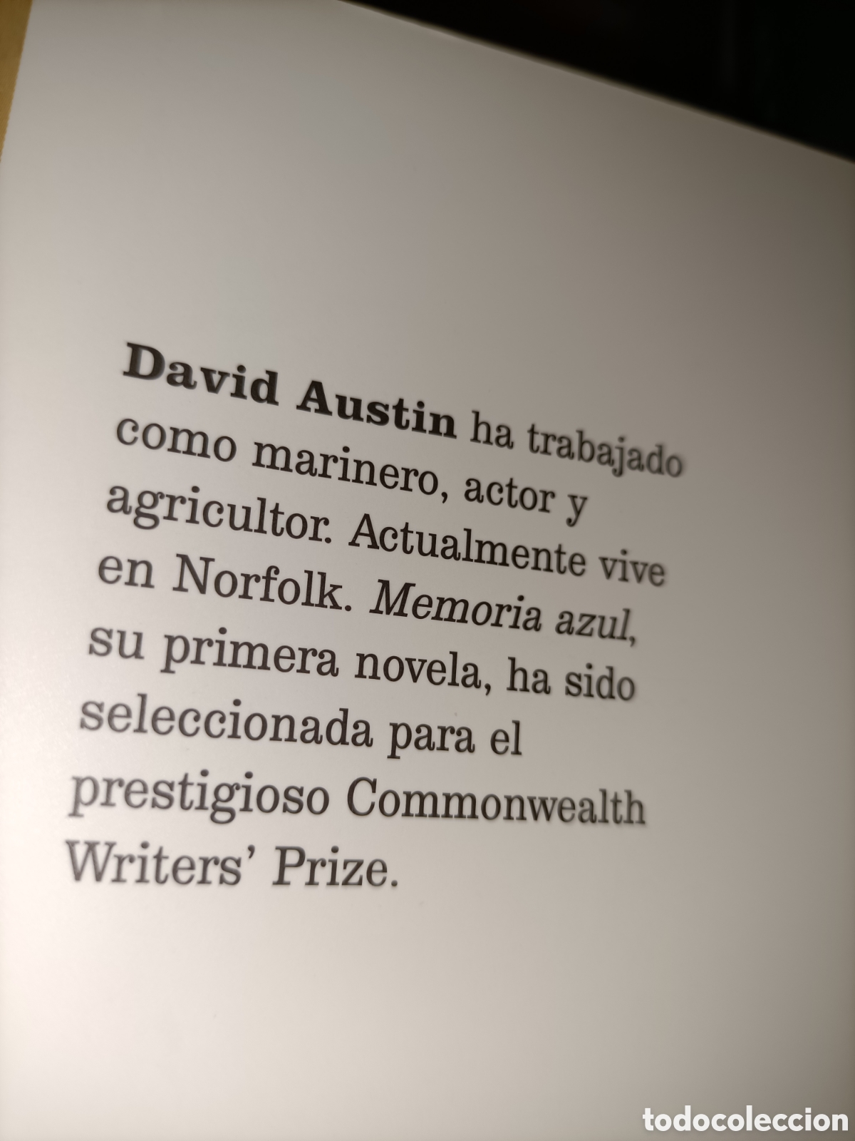 Libros de segunda mano: Memoria azul. David Austin. Emec&eacute; - Foto 3