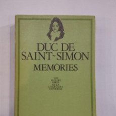 Libros de segunda mano: DUC DE SAINT-SIMON - MEMÒRIES. Lote 400034229
