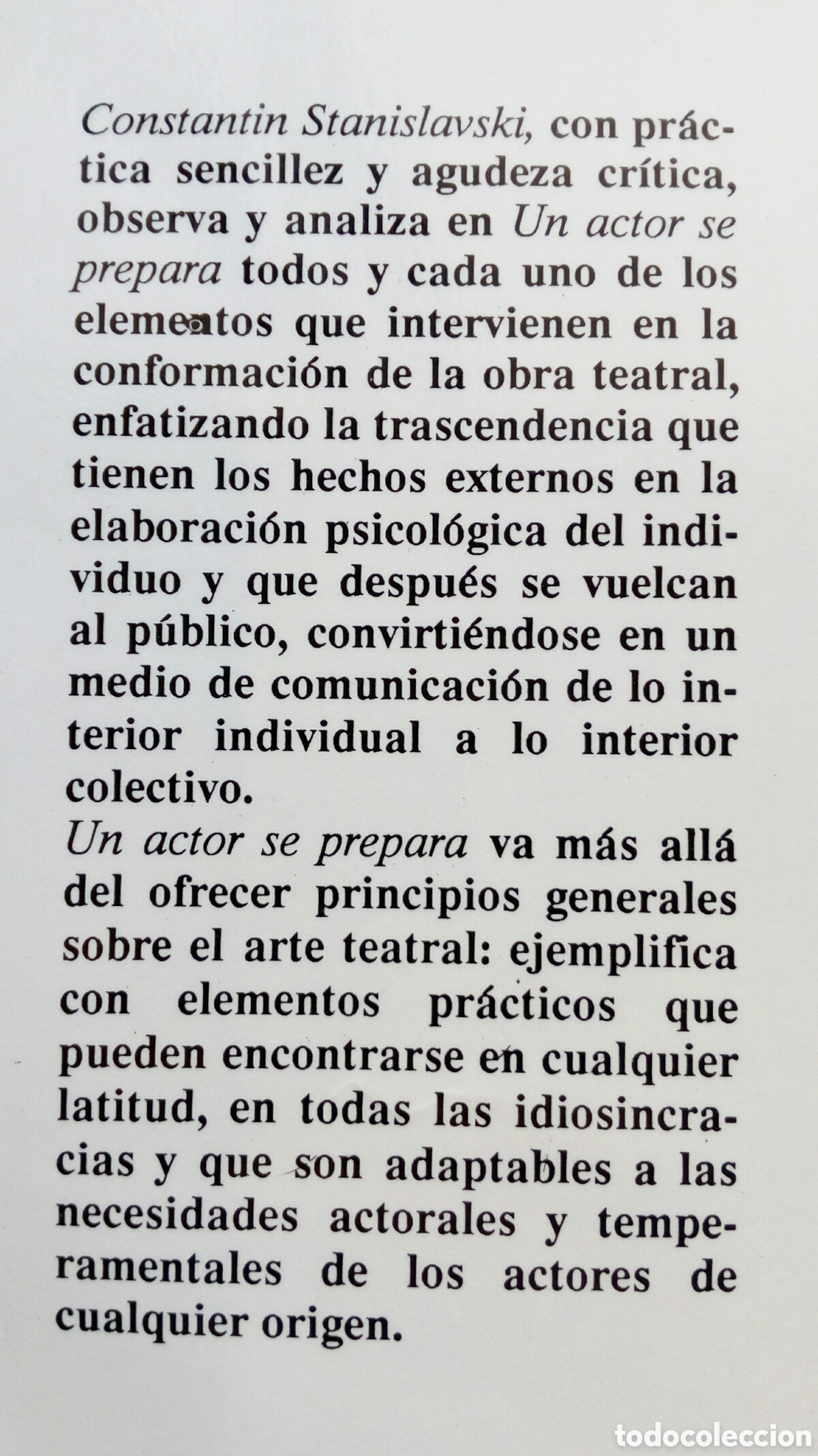 Libros de segunda mano: Un actor se prepara. Constantin Stanislavski. - Foto 4