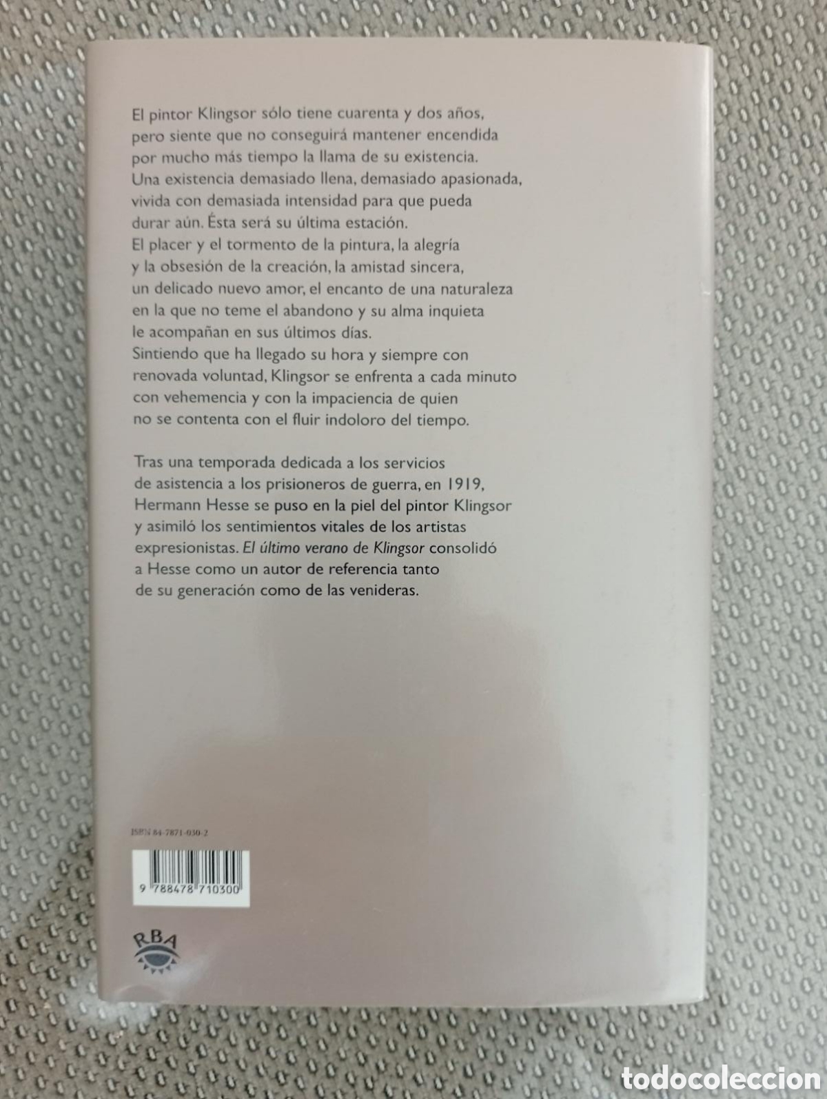 Libros de segunda mano: El &uacute;ltimo verano de Klingsor / Hermann Hess - Foto 3