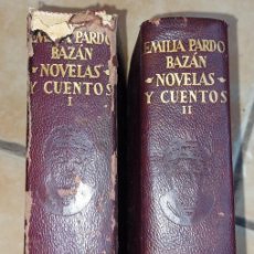 Libros de segunda mano: EMILIA PARDO BAZAN.OBRAS COMPLETAS NOVELAS Y CUENTOS AGUILAR 2VOL 1964