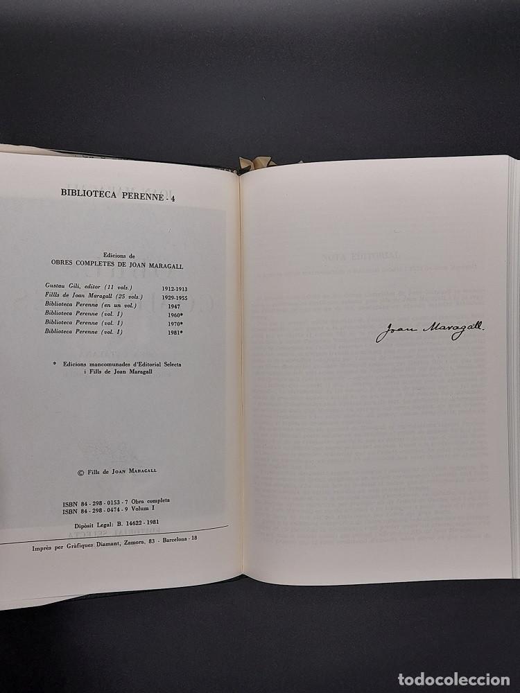 Libros de segunda mano: Joan Maragall - Obres Completes, 1981 - Foto 4