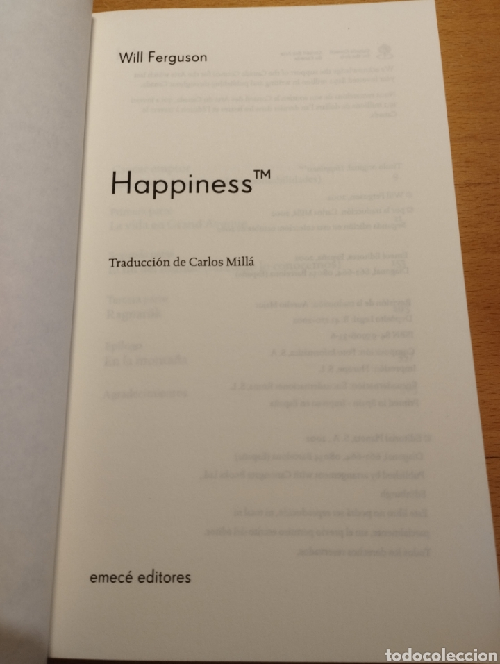 Libros de segunda mano: HAPPINESS (WILL FERGUSON) - Foto 2