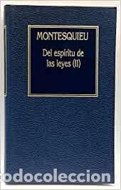 Libros de segunda mano: Del esp&iacute;ritu de las leyes (II) - Foto 1