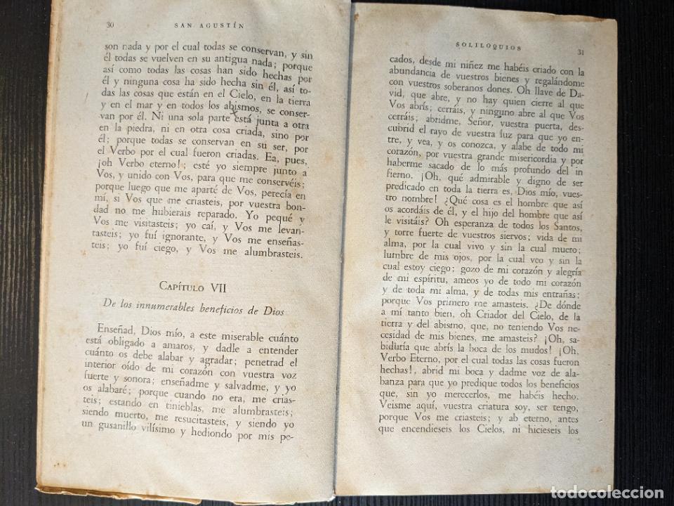 Libros de segunda mano: Soliloquios - San Agustin - Foto 2