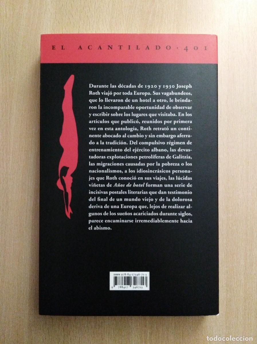 Libros de segunda mano: A&Ntilde;OS DE HOTEL. Joseph Roth - Foto 2
