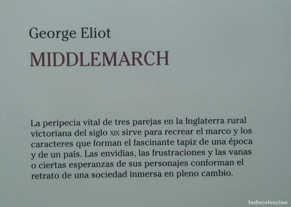 Libros de segunda mano: MIDDLEMARCH -- GEORGE ELIOT - Foto 2