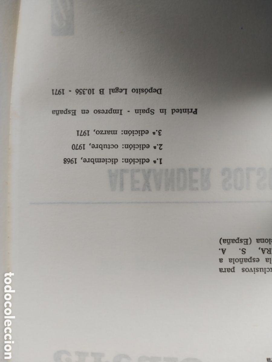 Libros de segunda mano: EL PRIMER CIRCULO,a&ntilde;o 1971 - Foto 2