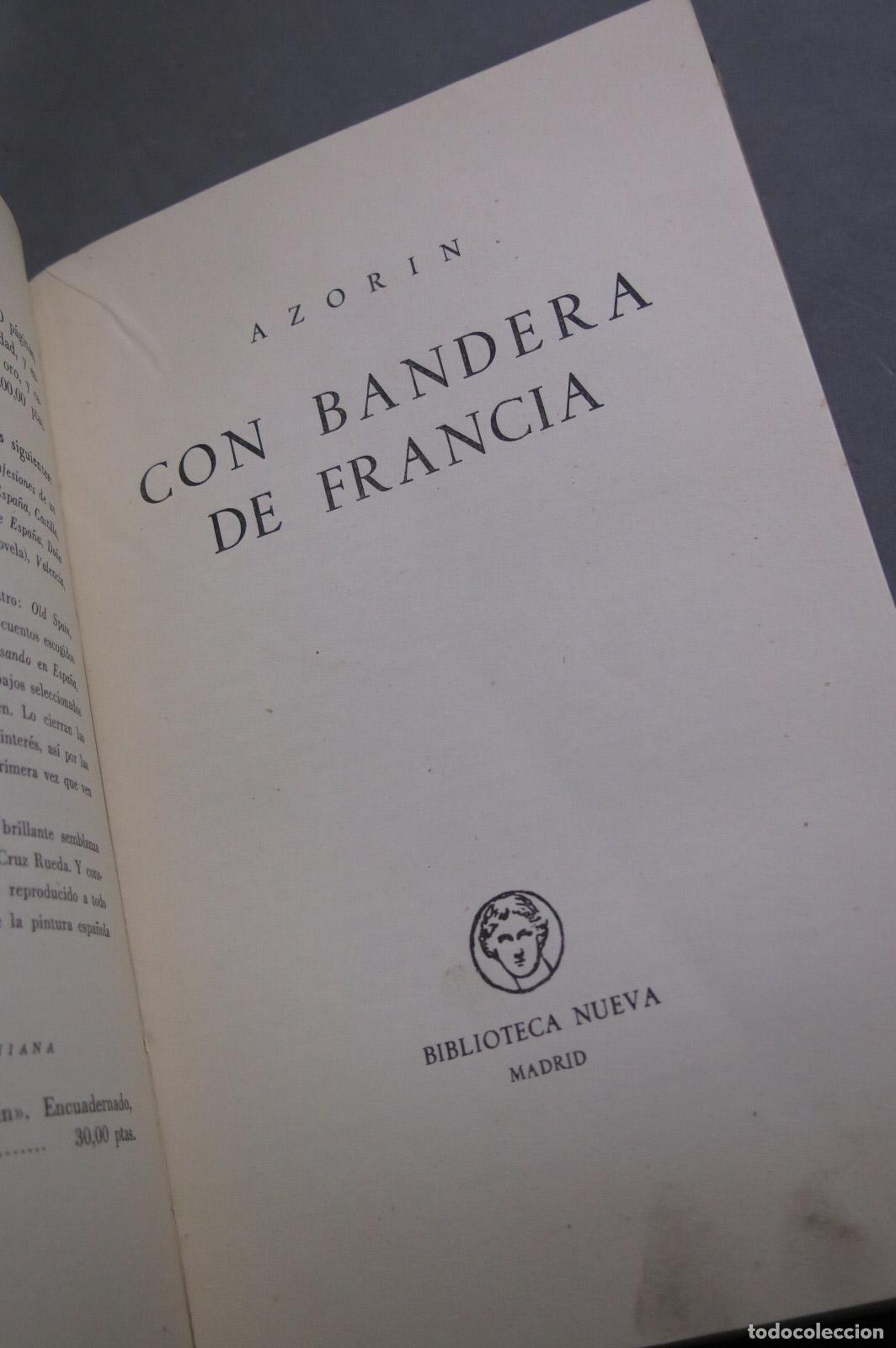 Libros de segunda mano: CON BANDERA DE FRANCIA. AZORIN - Foto 2