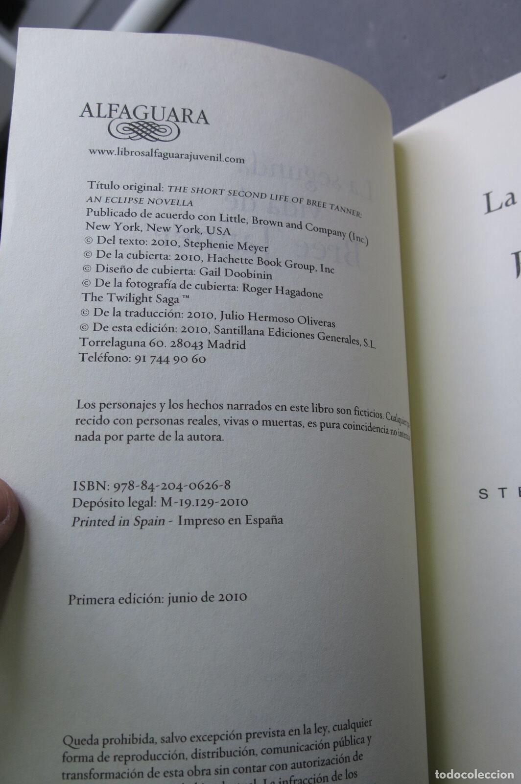 Libros de segunda mano: La segunda vida de Bree Tanner. Stephenie Meyer - Foto 2