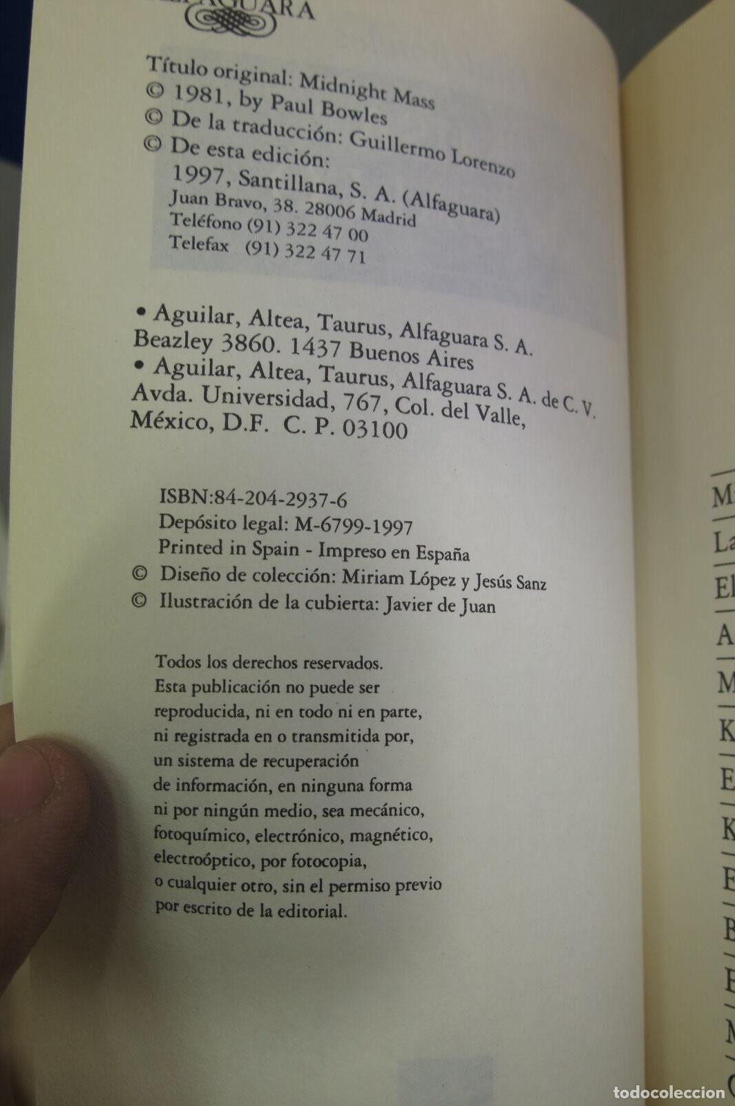 Libros de segunda mano: Misa de gallo. Paul Bowles - Foto 2