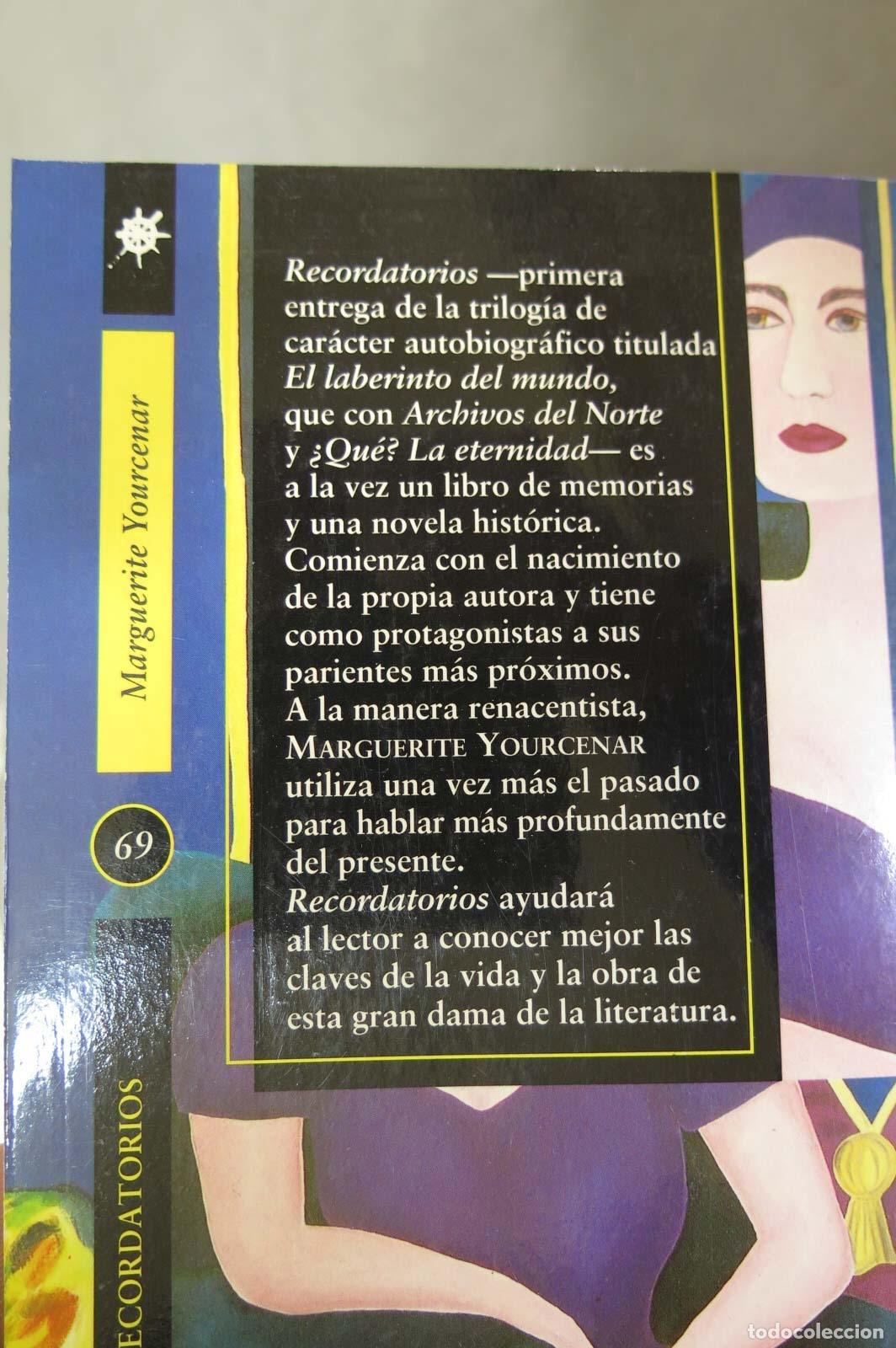 Libros de segunda mano: Recordatorios. Marguerite Yourcenar - Foto 3