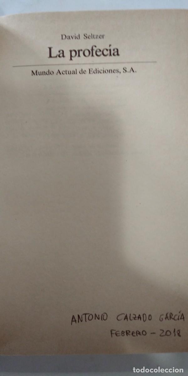 Libros de segunda mano: La profec&iacute;a David Seltzer - Foto 2