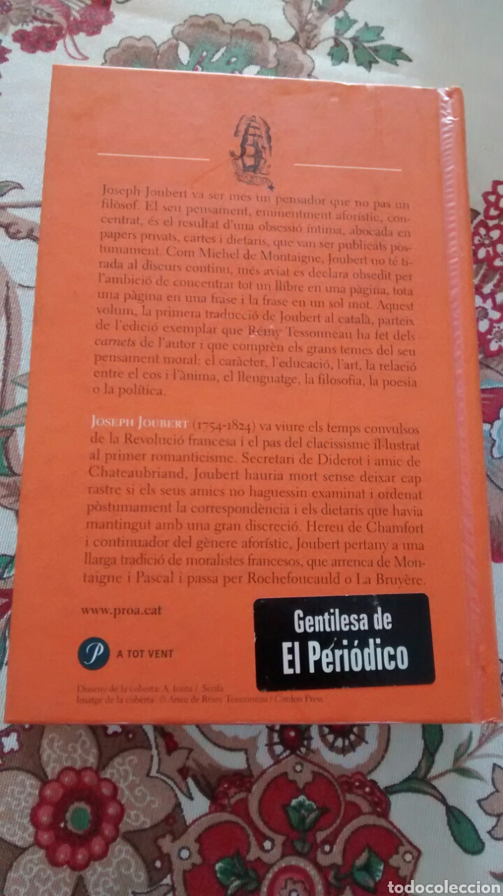 Libros de segunda mano: PENSAMENTS DE JOSEPH JOUBERT (PROA) - Foto 2