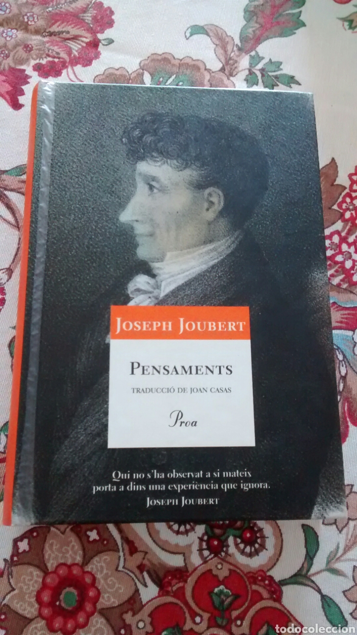 Libros de segunda mano: PENSAMENTS DE JOSEPH JOUBERT (PROA) - Foto 1