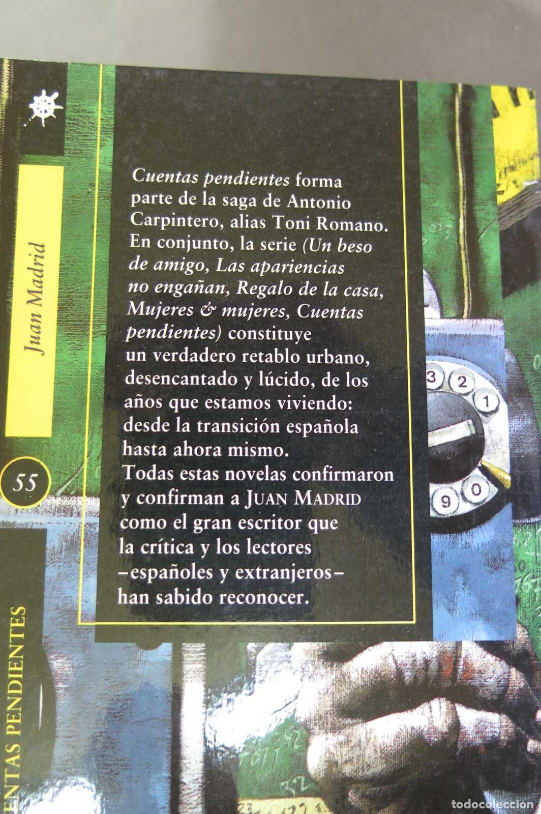 Libros de segunda mano: Cuentas pendientes. Juan Madrid - Foto 3