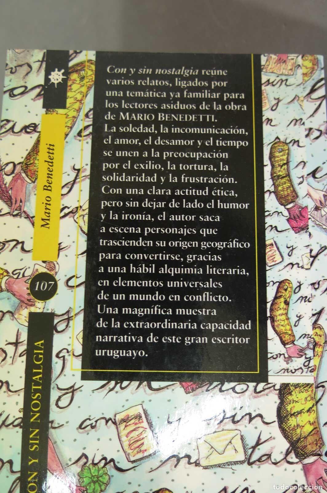Libros de segunda mano: Con y sin nostalgia. Mario Benedetti - Foto 3