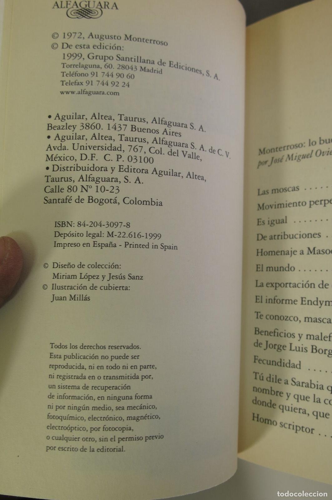 Libros de segunda mano: Movimiento perpetuo. Augusto Monterroso - Foto 2