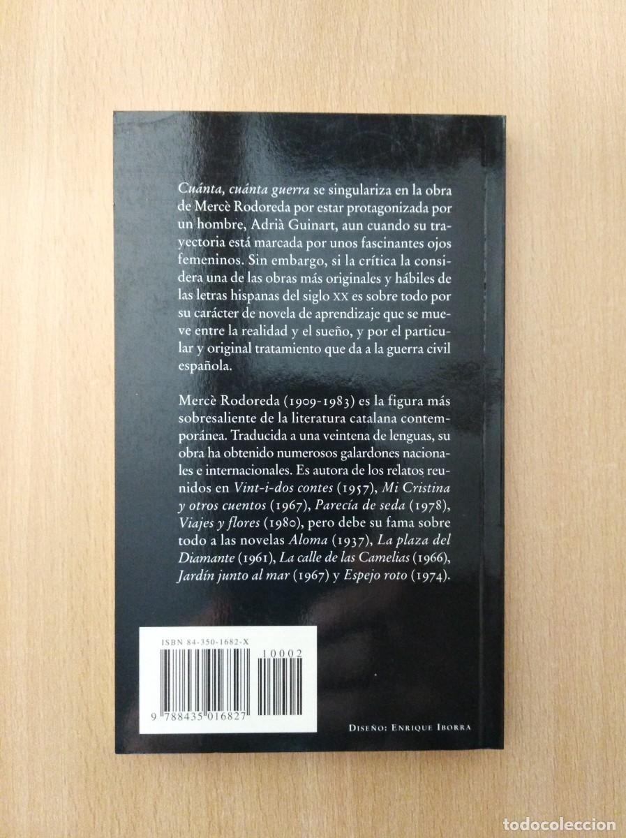 Libros de segunda mano: CU&Aacute;NTA, CU&Aacute;NTA GUERRA. Merc&egrave; Rodoreda - Foto 2